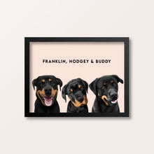 Load image into Gallery viewer, 6 Pet Portrait - A3