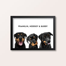 Load image into Gallery viewer, custom pet portrait