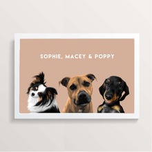 Load image into Gallery viewer, 4 Pet Portrait - A3