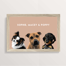 Load image into Gallery viewer, 4 Pet Portrait - A3