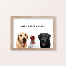 Load image into Gallery viewer, [Custom Order - Amber] 6 Pet Portrait - A3
