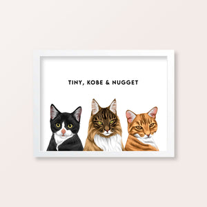 [Custom Order - Amber] 6 Pet Portrait - A3