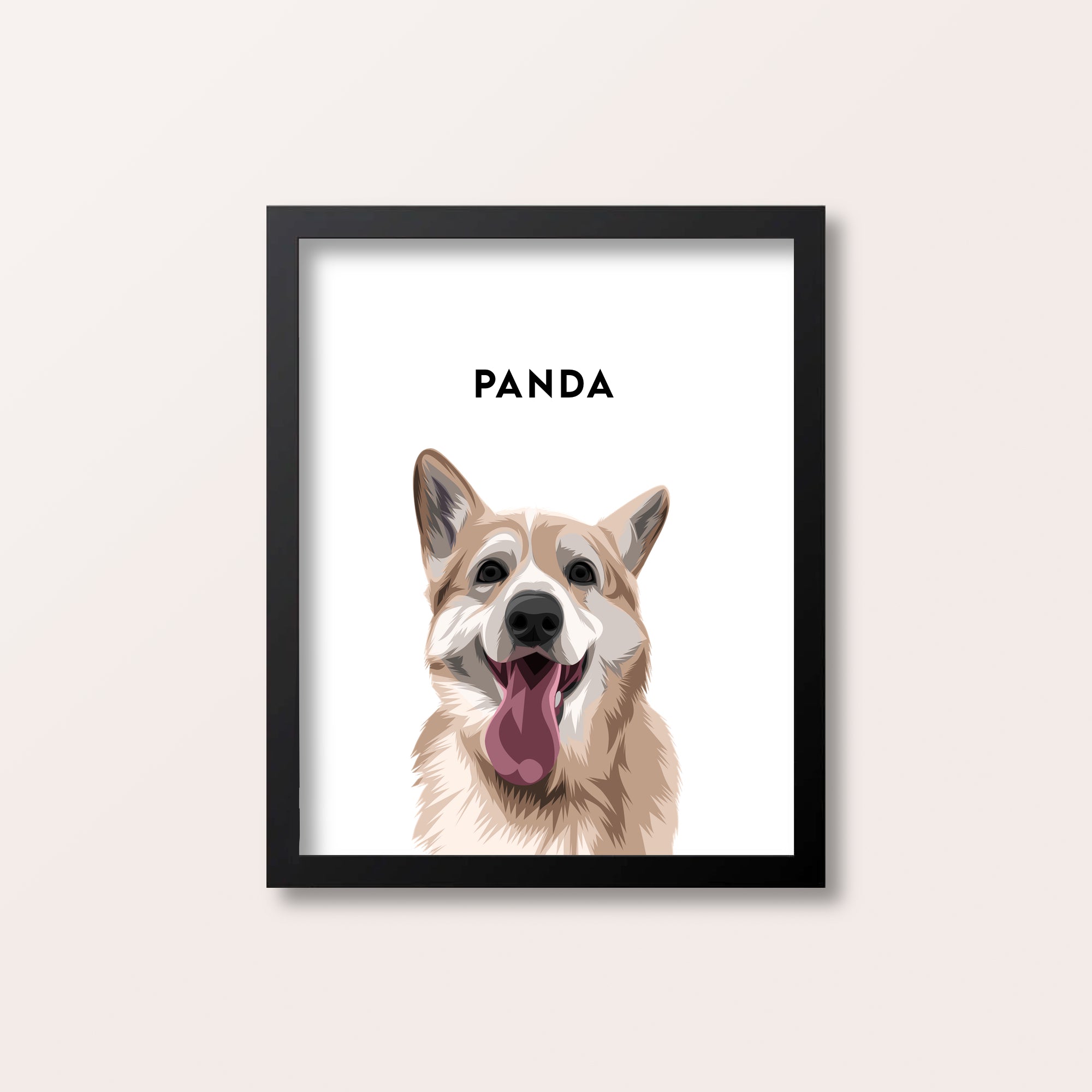Framed Custom Pet Portrait